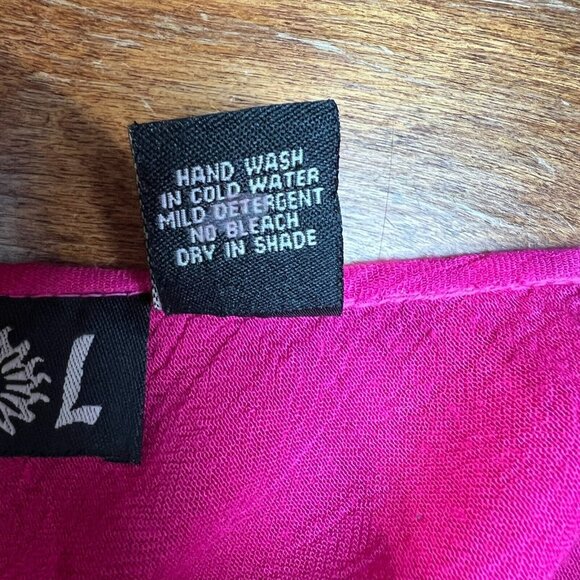 SOL Top Women OS Pink Tie-Dye Boho Hippie Long Wide Sleeve Smocked One Size Fits - Picture 10 of 11